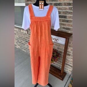 Boutique Orange Overalls 3XL